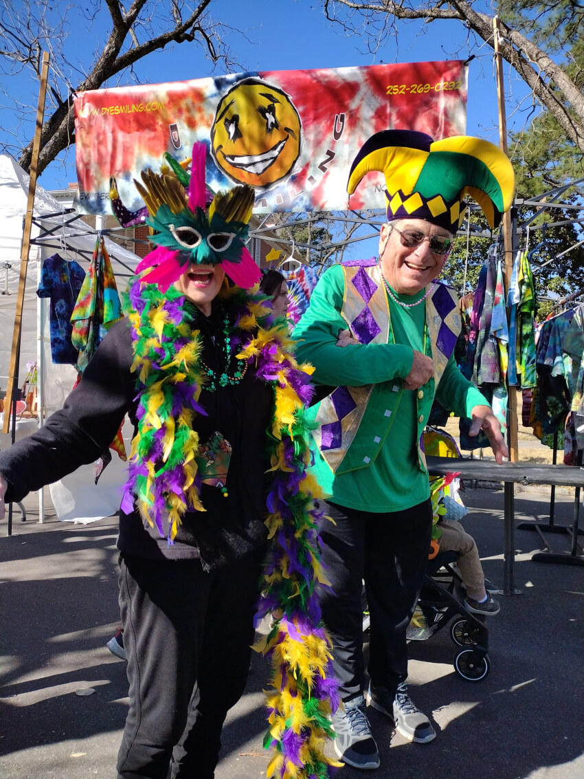 Dressed up at New Bern Mardi Gras – Chris Wagner