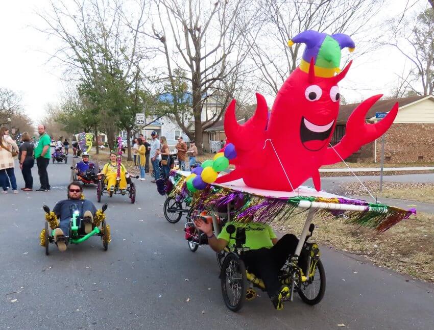 Lobster float – New Bern Mardi Gras 2024